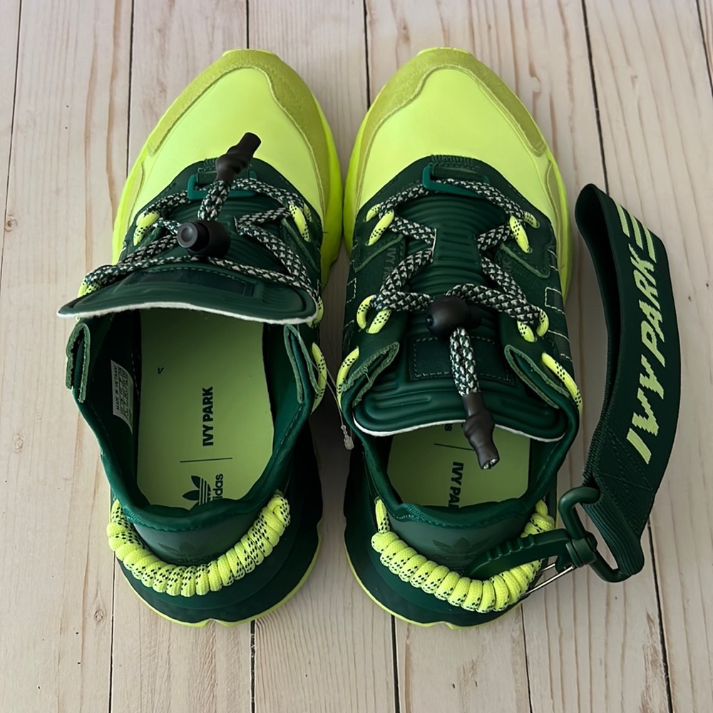 SOLD! Women's Adidas Ivy Park Nite Jogger Shoes (Dark Green/Frozen Yell… - Picture 2 of 5